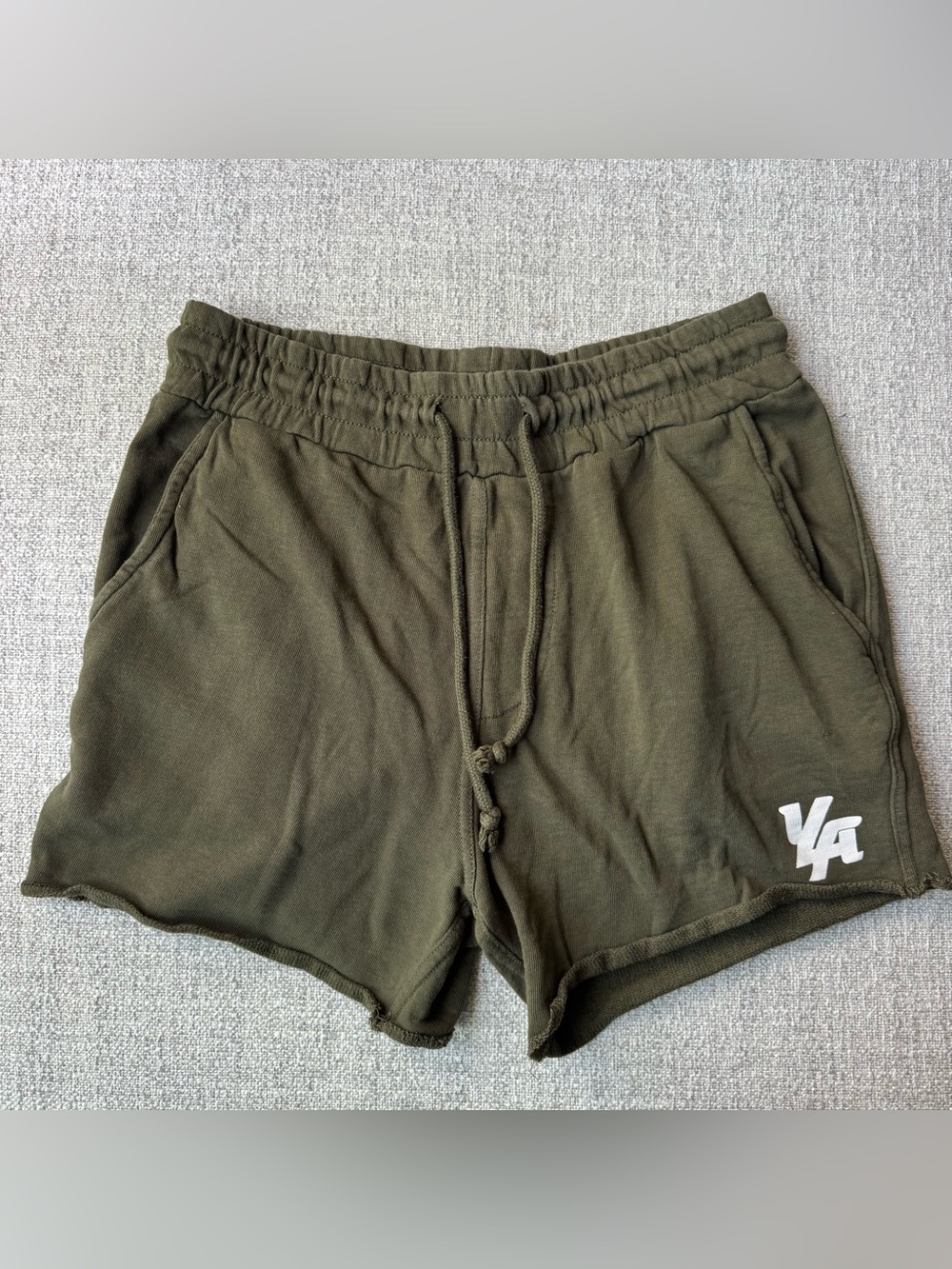 Young LA Army Green Gym Shorts Size XL